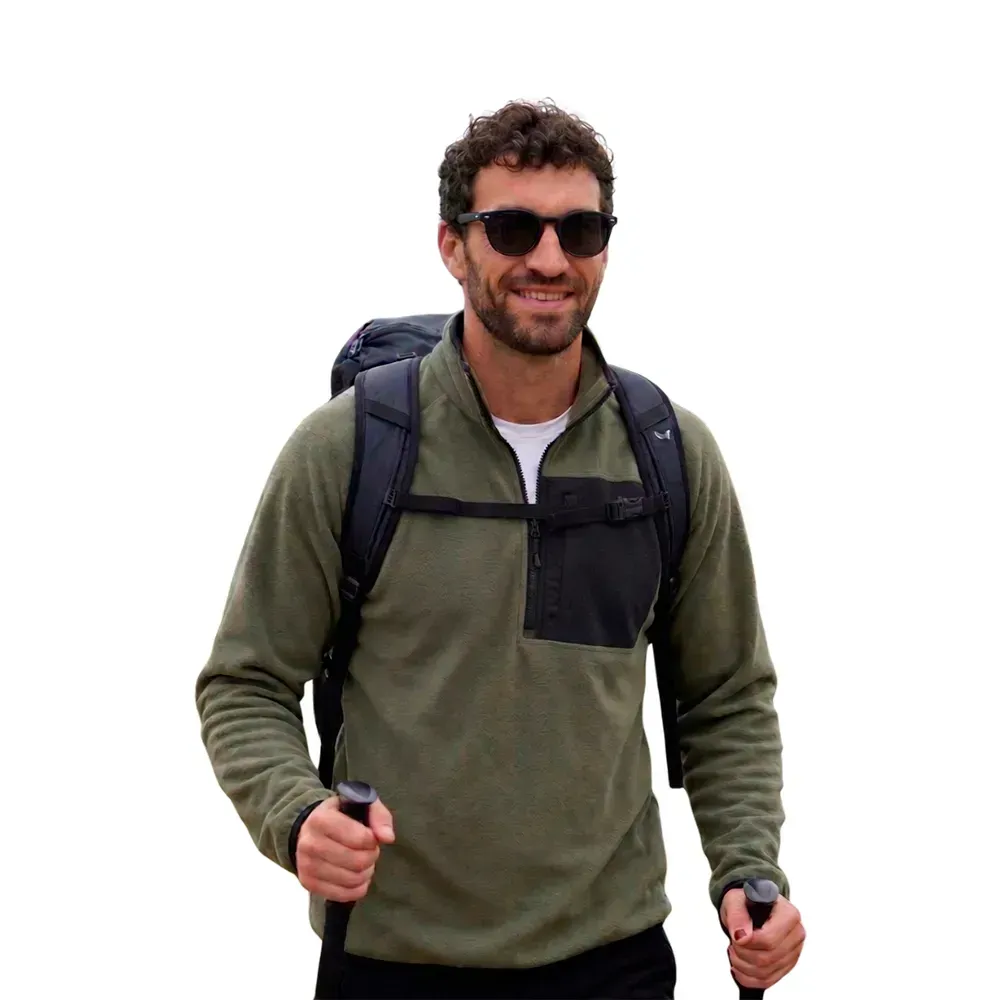 BUZO QALZO TRAINING HOMBRE POLAR VERDE