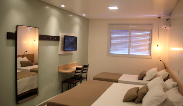 foto do quarto triplo