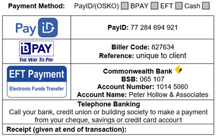 payment method