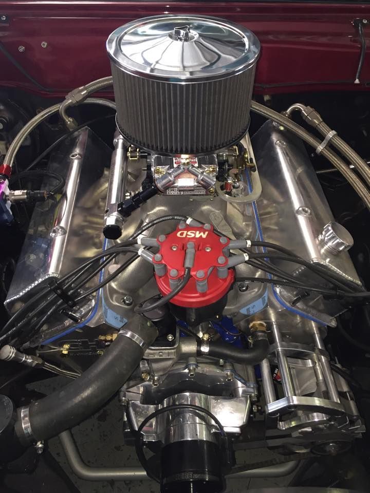 A Clean, Chrome-accented V8 Engine With A Red Msd Distributor Cap — Auto Inspections & Road Services N.T in Woolner, NT