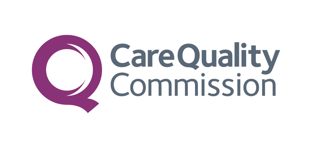 Care Quality Commission logo with a purple 