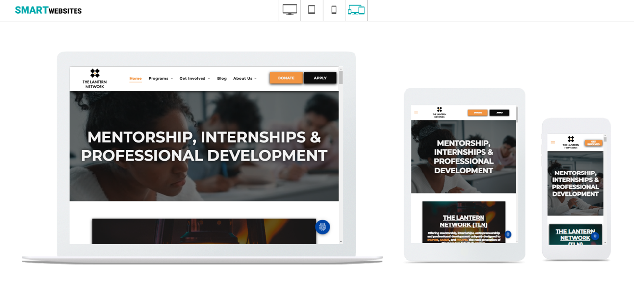 Give Back Smart Websites for nonprofits - Lantern Network