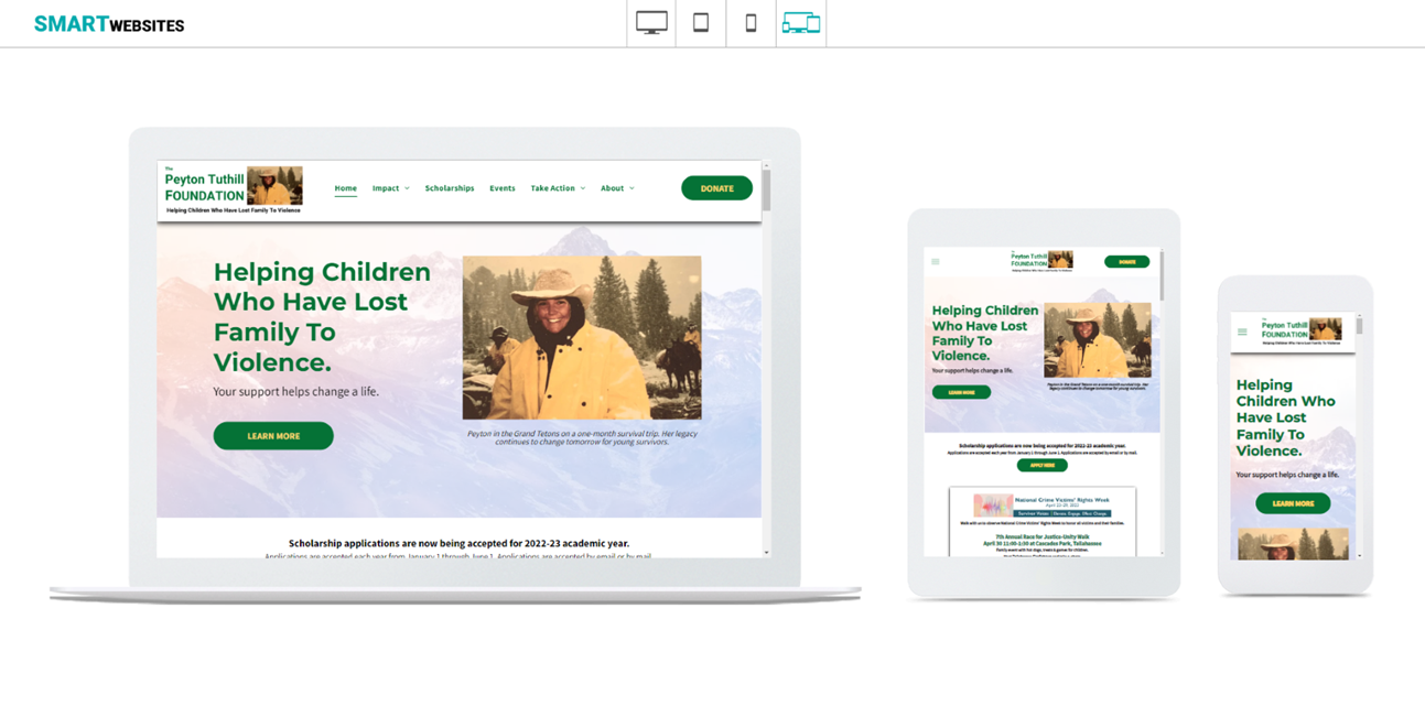 Give Back SMART Websites - Peyton Tuthill Foundation