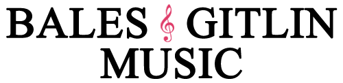 Bales & Gitlin Music logo with a musical note symbol.