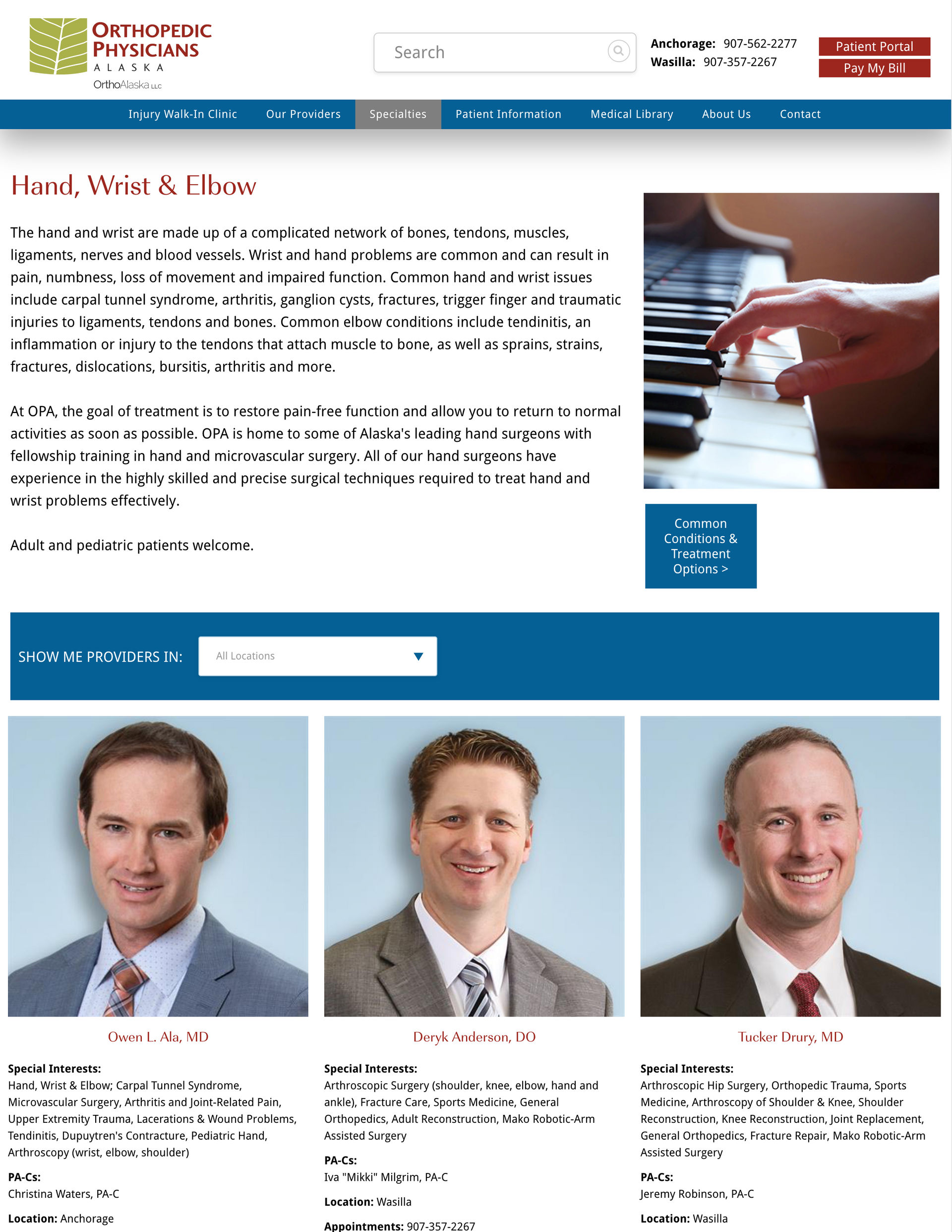 Copywriting sample from a web page.  