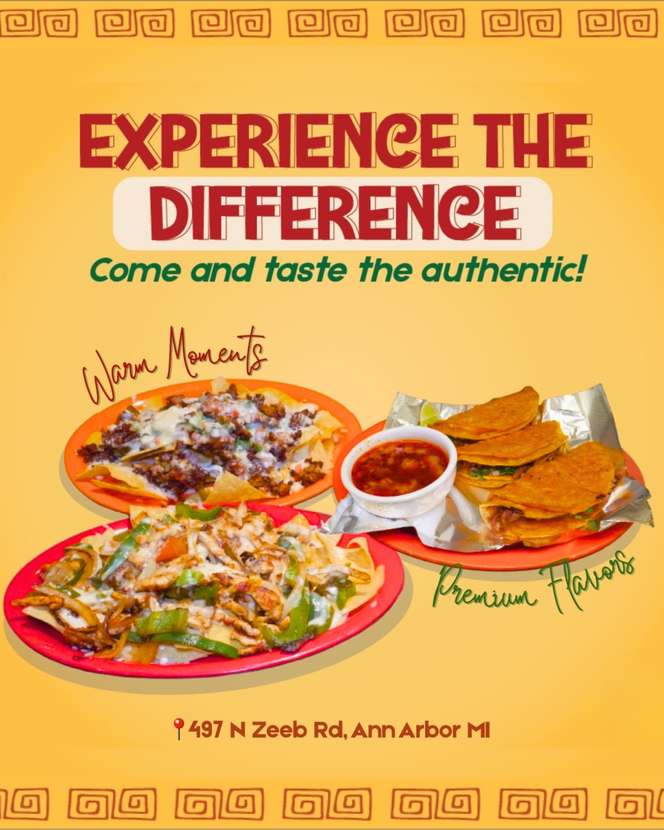 
Taco Tuesday promo at Gran Maya: $2.50 street tacos with onion, cilantro, and lime, Ann Arbor MI.