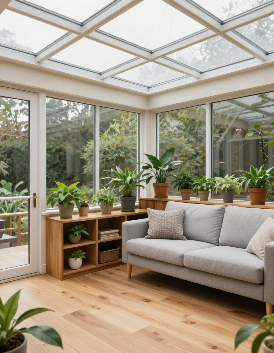 Bright, comfortable conservatory with an insulated roof