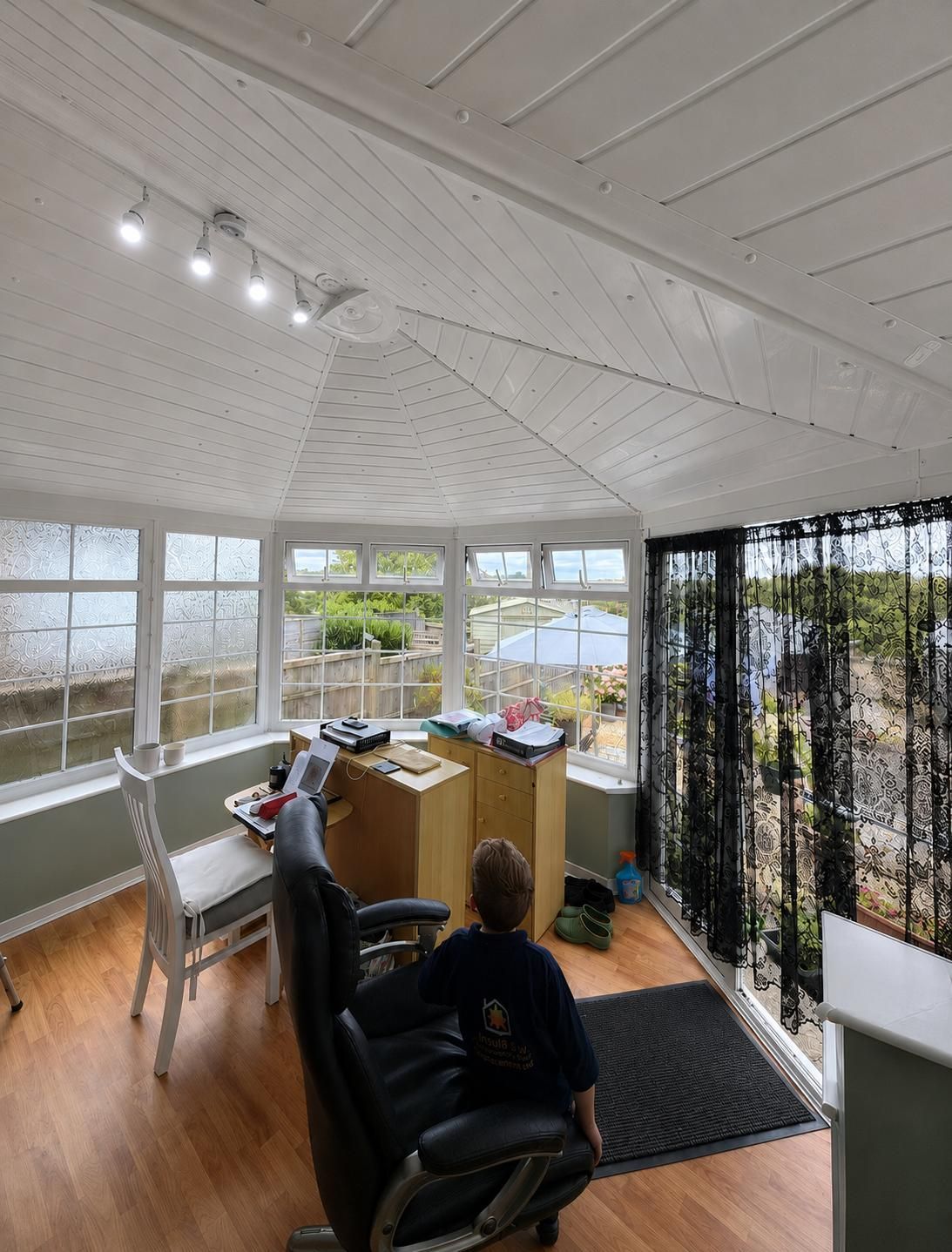 Finished conservatory living room