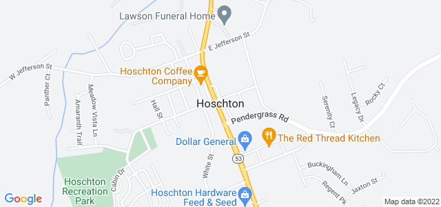 Map of business location