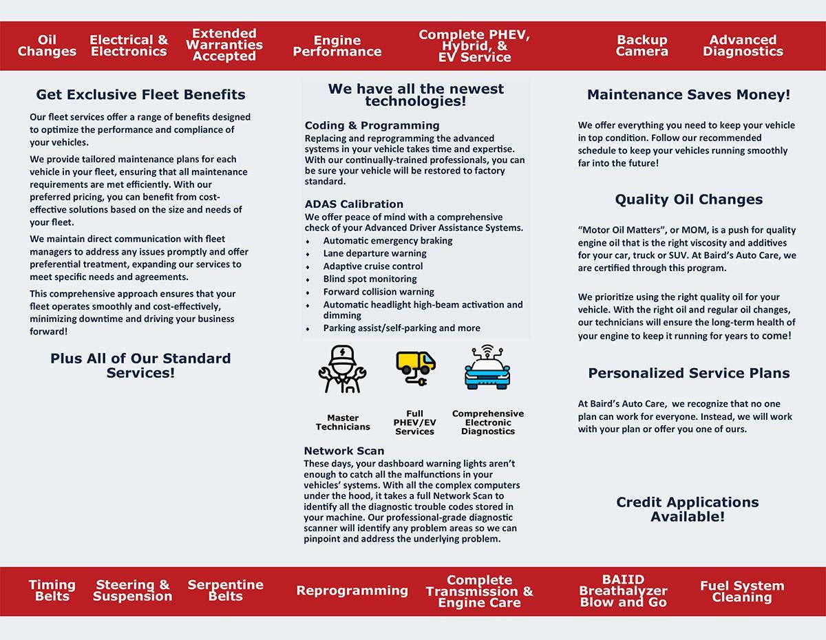 2024 Baird's Fleet Brochure