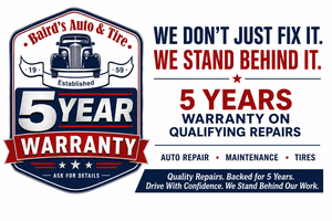 Warranty Logo | Baird's Auto and Tire