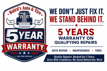 Warranty Logo | Baird's Auto and Tire