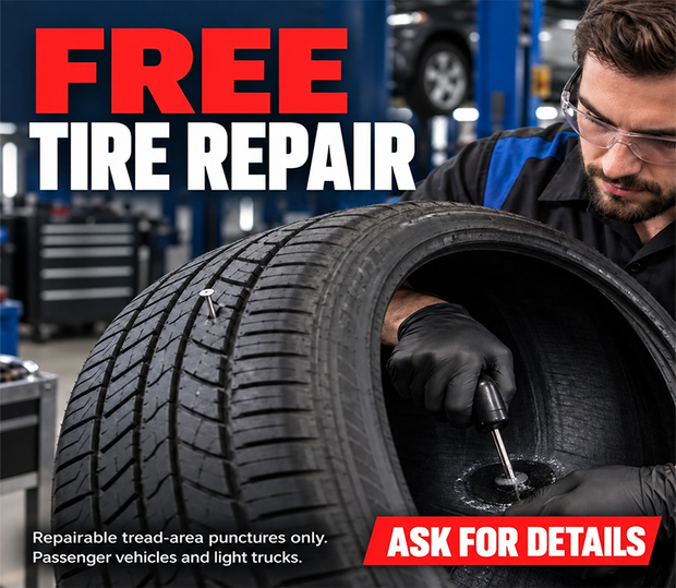 Free Tire Repair Special | Baird's Auto and Tire
