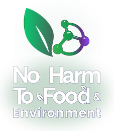 No Harm To Food Logo - Using the Chemical Symbol. No Harm To Food opposes Glyphosate (weed killer) and The Gene Technology Bill In NZ