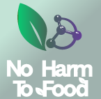 No Harm To Food Logo - Using the Chemical Symbol. No Harm To Food opposes Glyphosate (weed killer) and The Gene Technology Bill In NZ