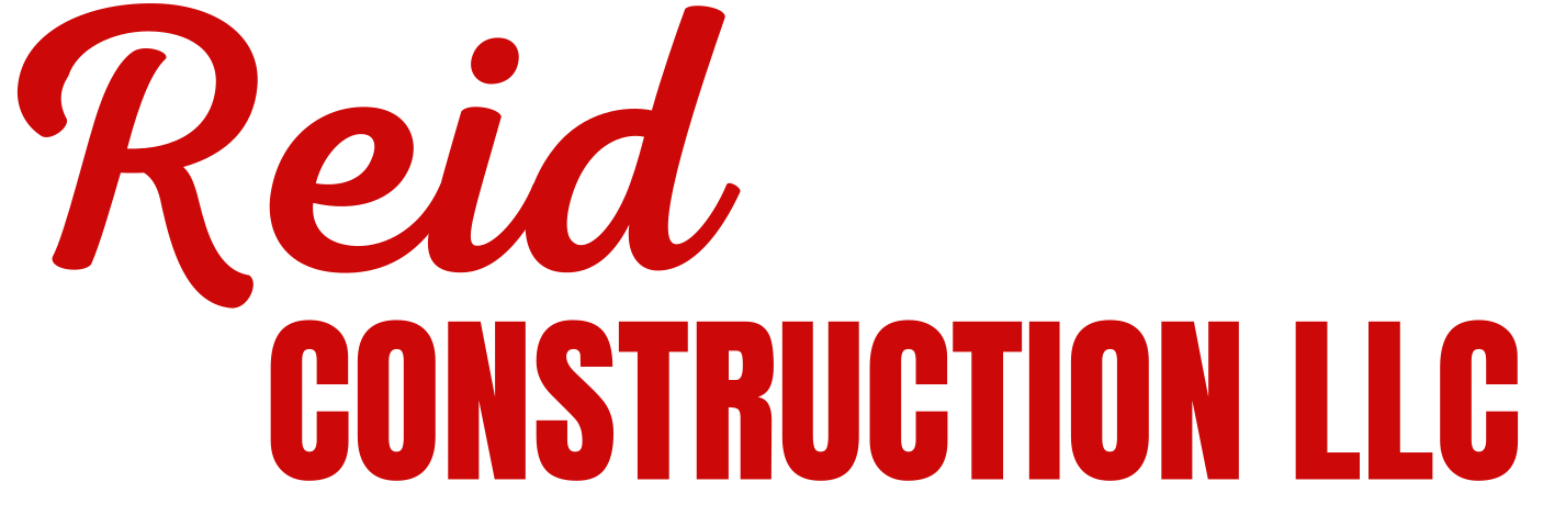 Reid Construction LLC logo in red text on a white background