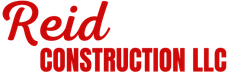Reid Construction LLC logo in red text on a white background