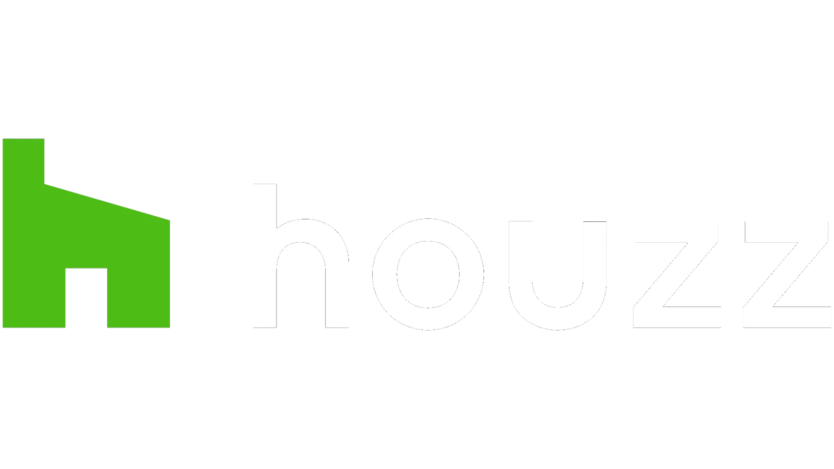 Green Houzz logo with white background