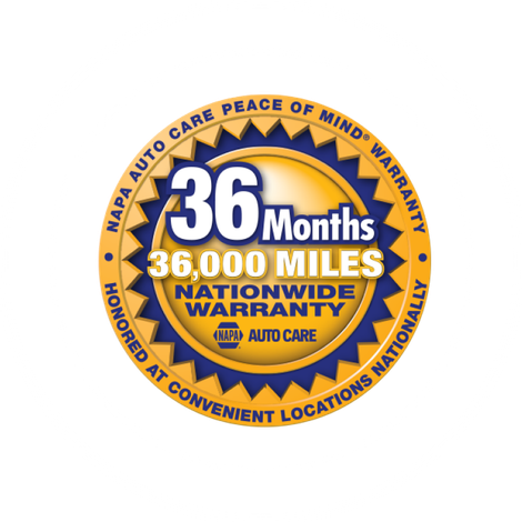 36 Months/ 36,000 Miles Napa Warranty Badge - Burke View Garage