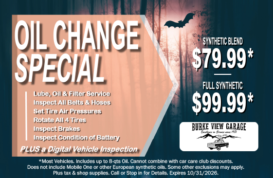October Special | Burke View Garage