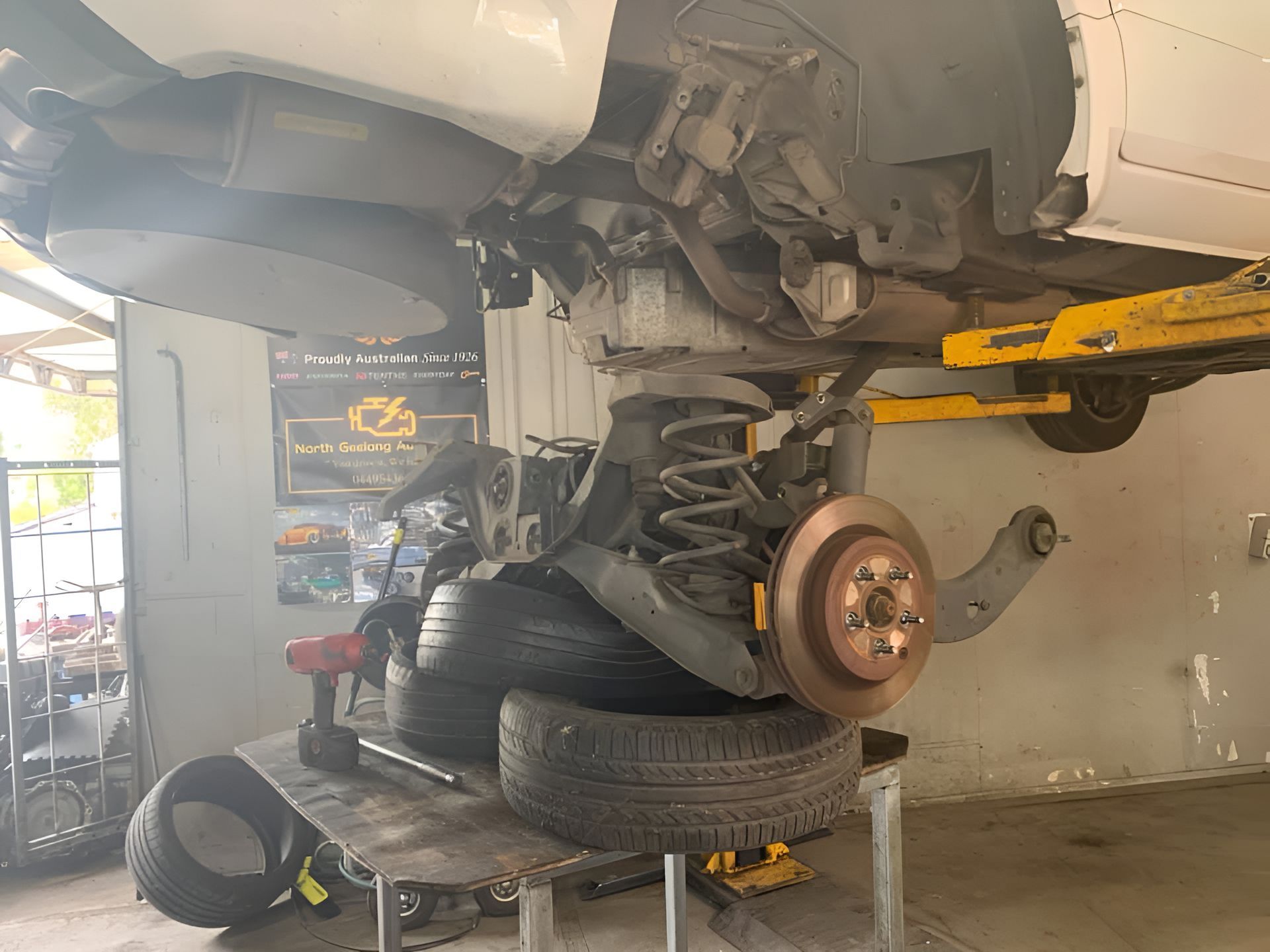 A Brake System being repaired at North Geelong Automotive