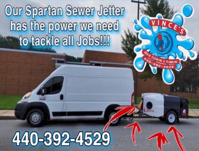 Picture sewer jetting truck and machine and Logo of the company