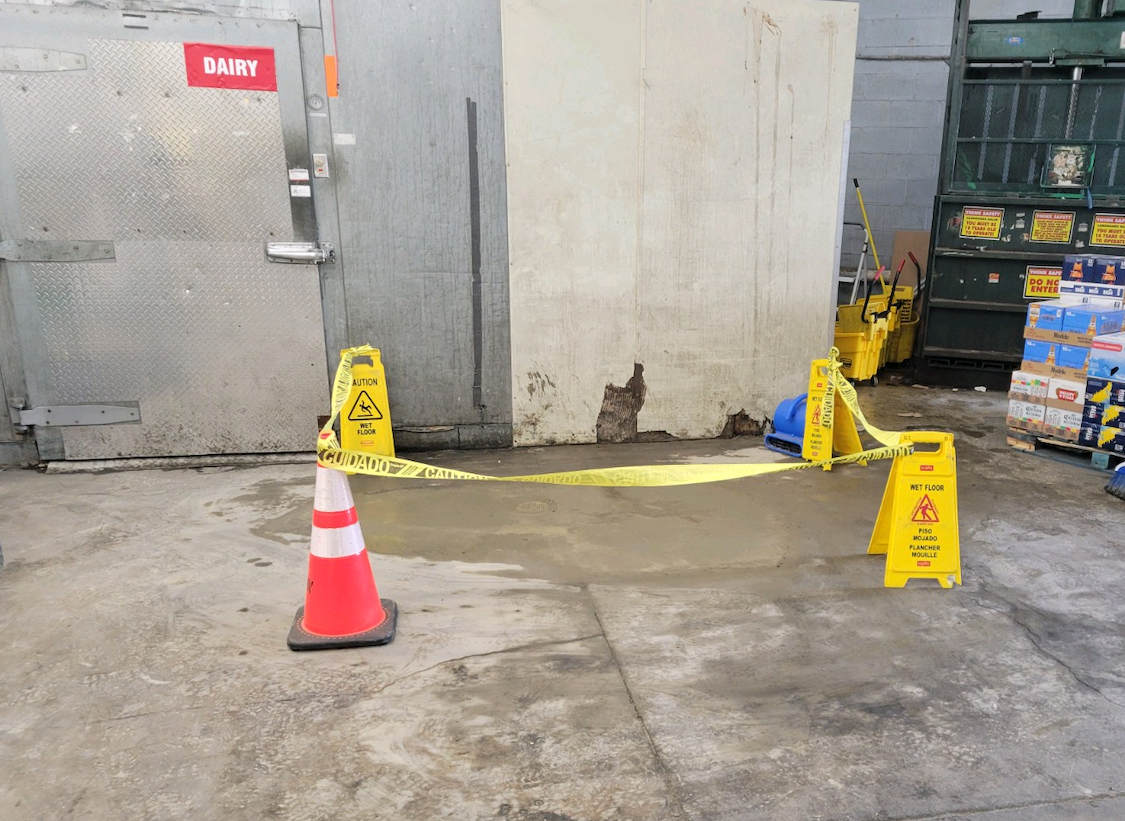 Finished concrete after sewer line installation
