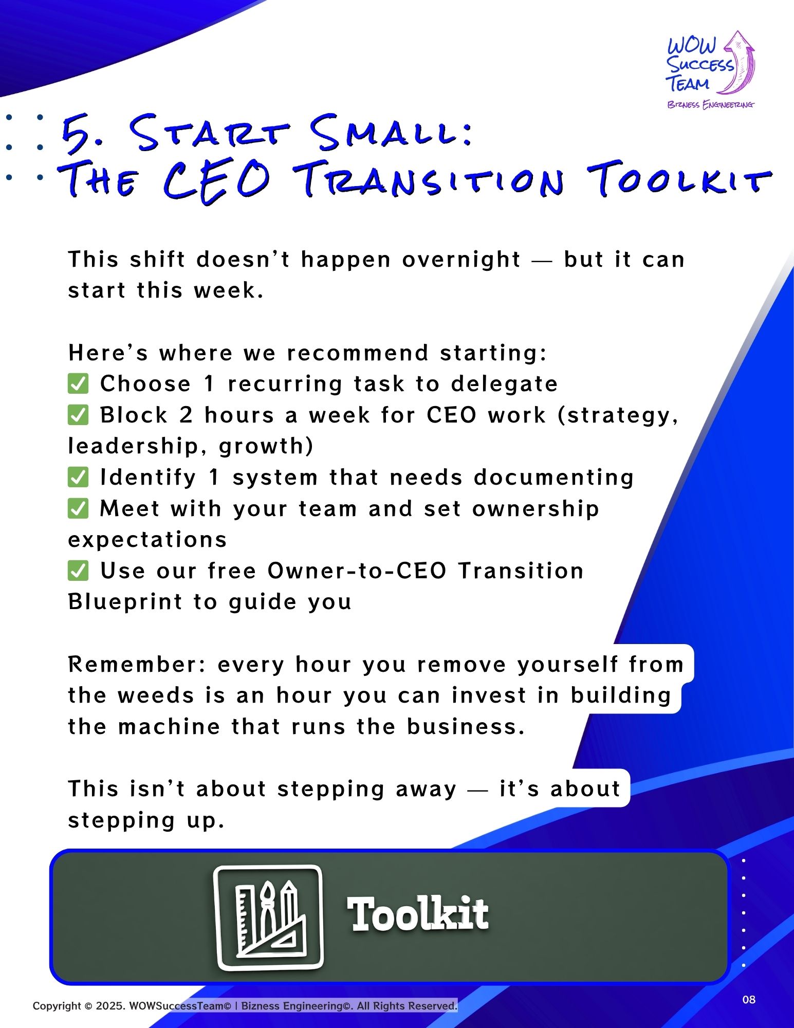 How to Step Out of the Day-to-Day Without Losing Control