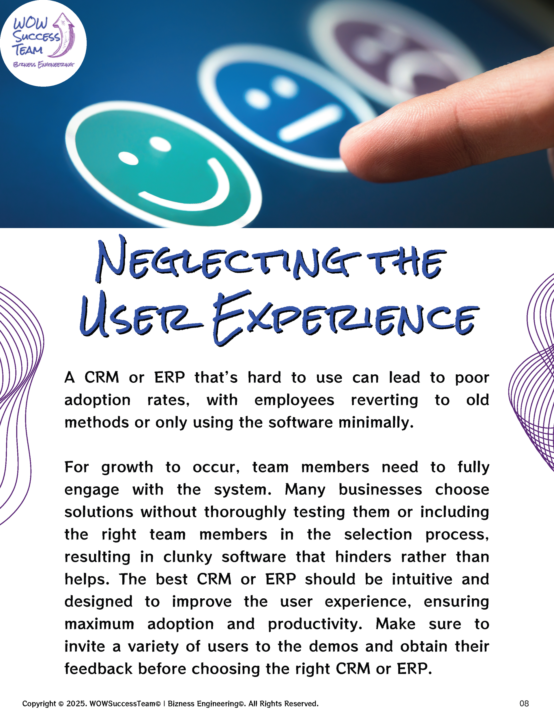 A poster about neglecting the user experience