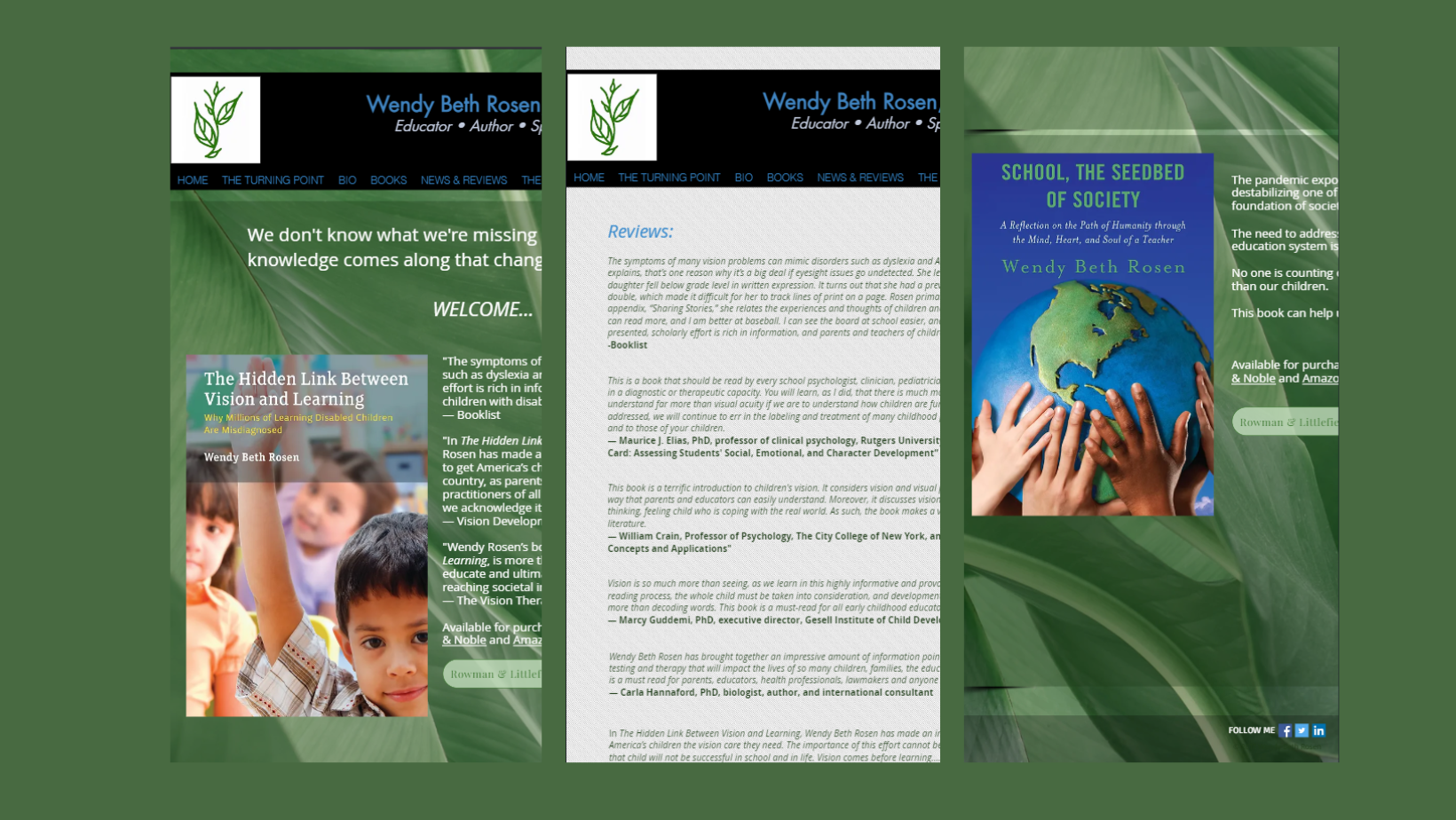 Three papers with a picture of a child and a picture of a globe