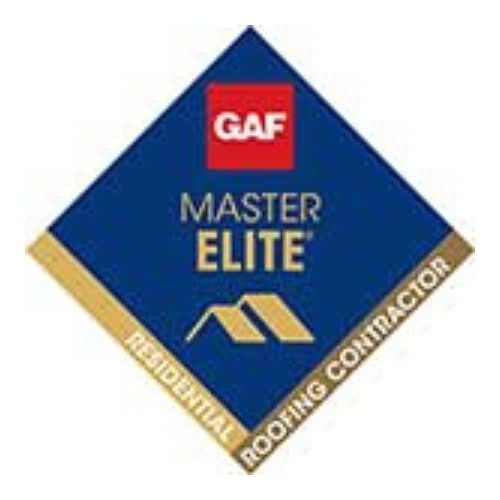 GAF Master Elite Residential Roofing Contractor blue and gold diamond logo