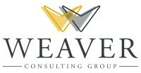 A logo for a consulting group called weaver consulting group.