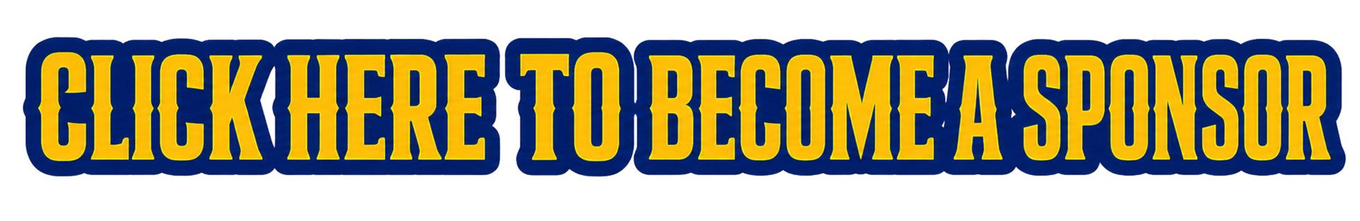 Blue and gold “BECOME A SPONSOR” banner text