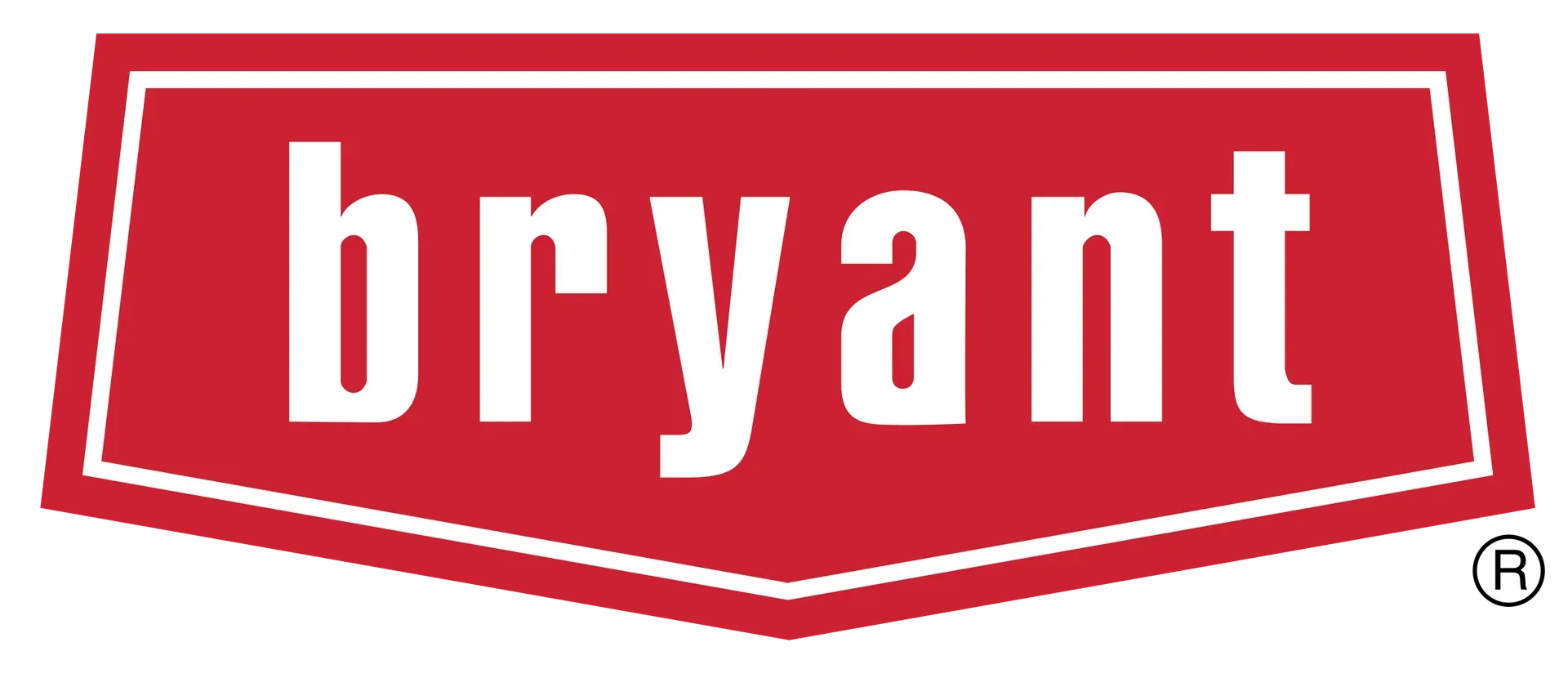 Bryant logo in red and white with bold lowercase lettering.
