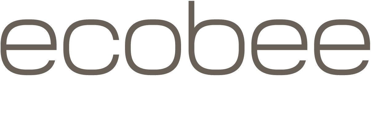 Ecobee logo in gray lowercase letters on a white background