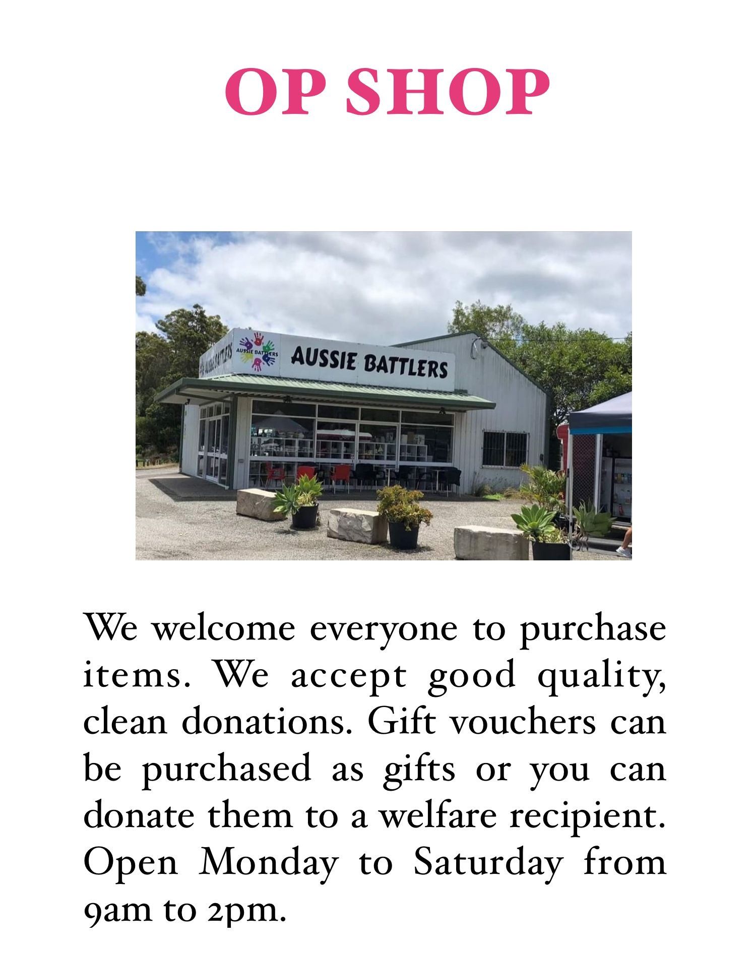 op shop