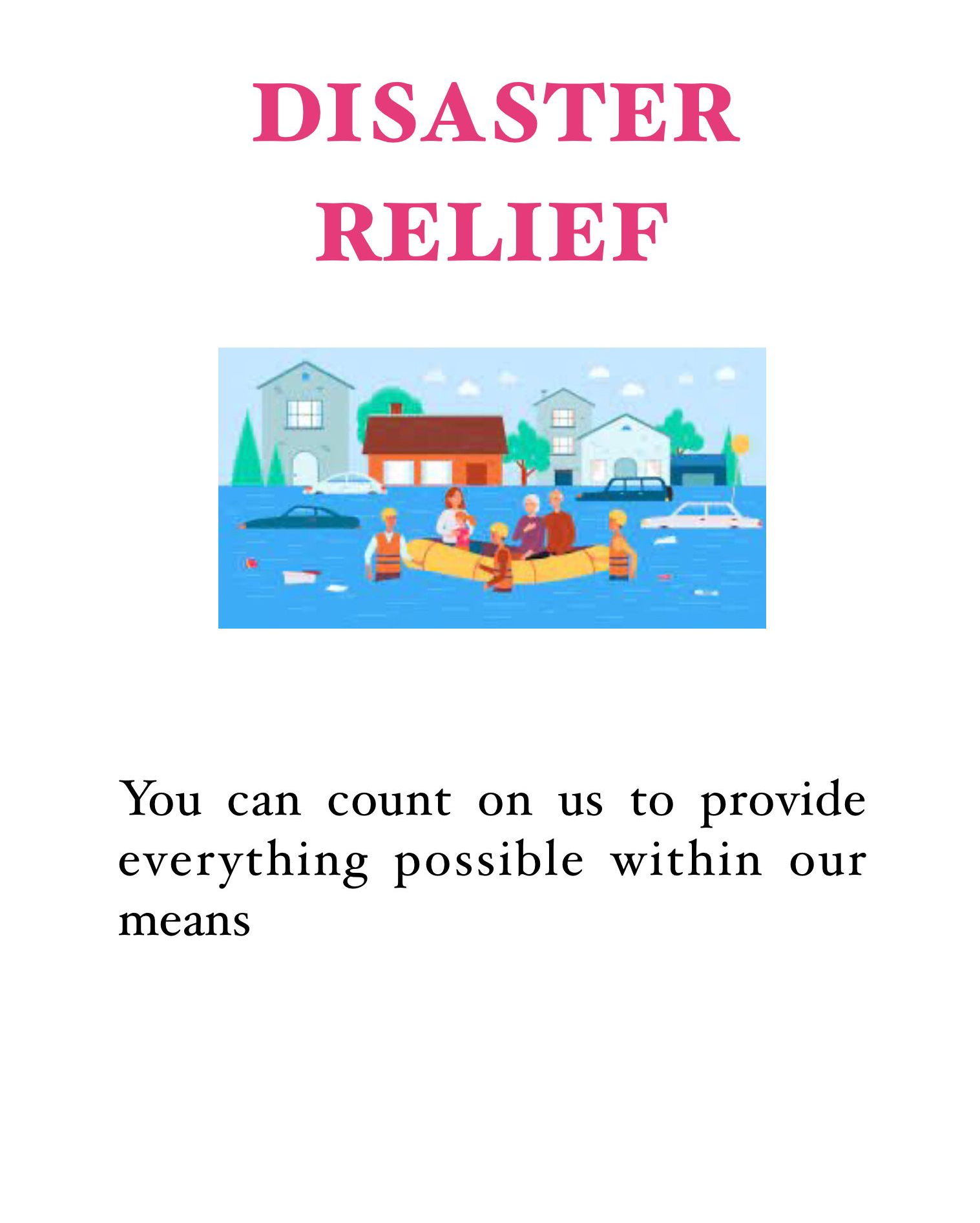 disaster relief