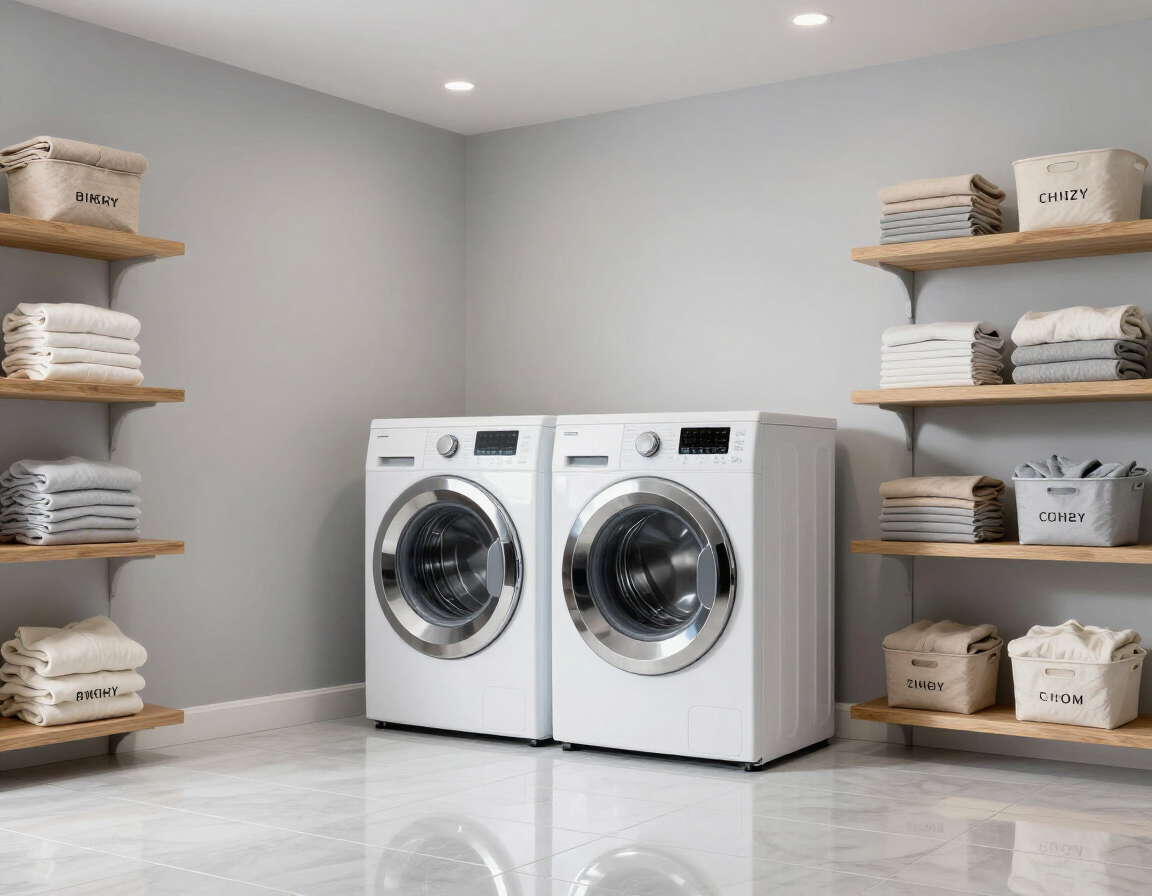 Laundry room clean before and after Winston-Salem