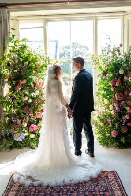 Wedding Ceremony Flowers Papaver Studio at Sandon Manor