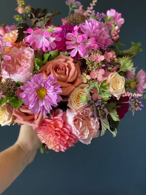 Autumn bridal bouquet by Papaver Studio