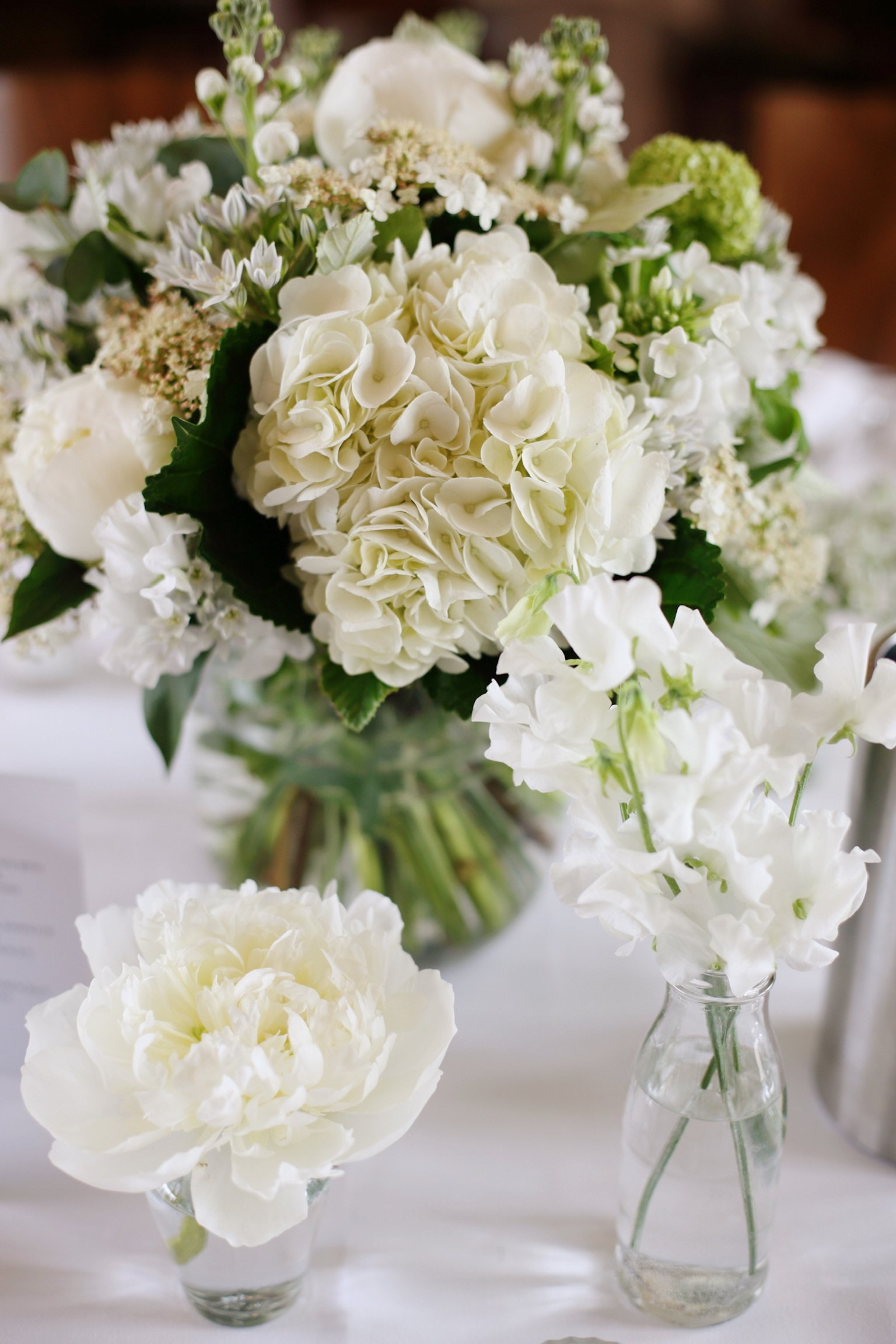 Wedding Table Flowers at Wasing Park