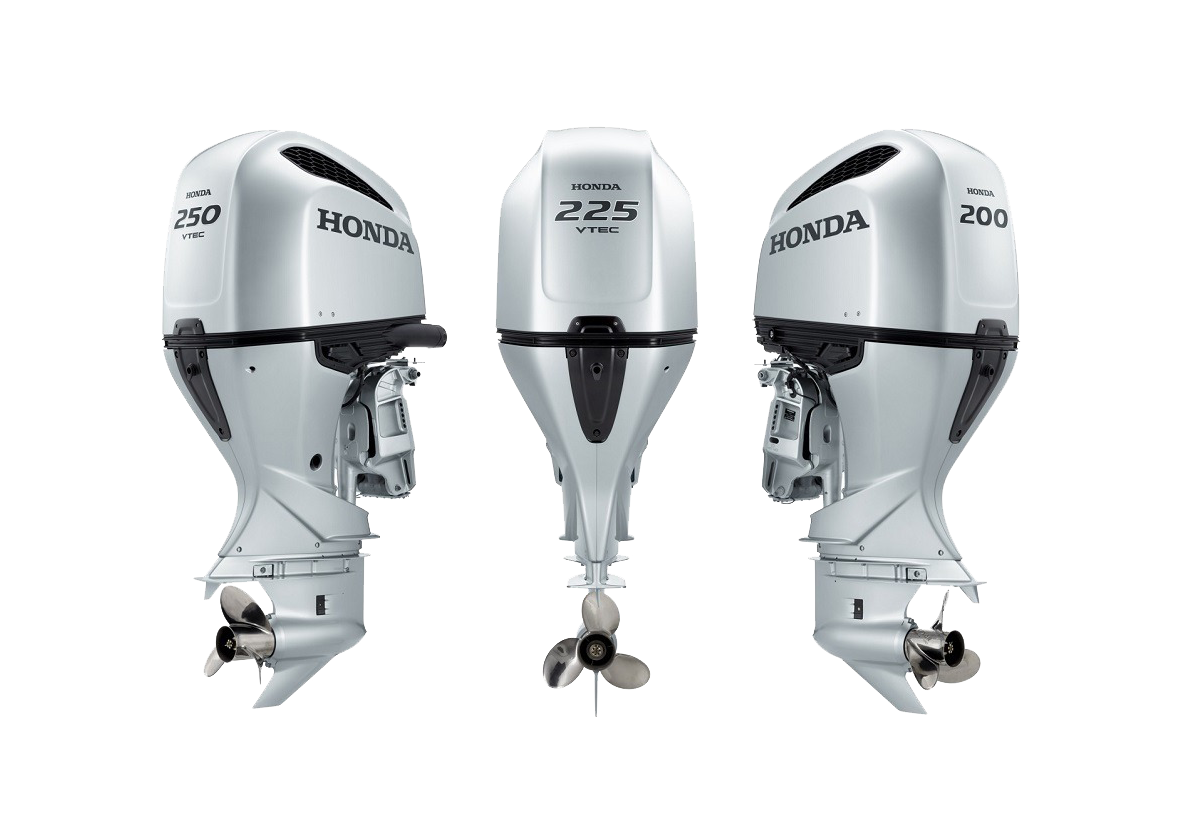 Honda outboards of various displacements