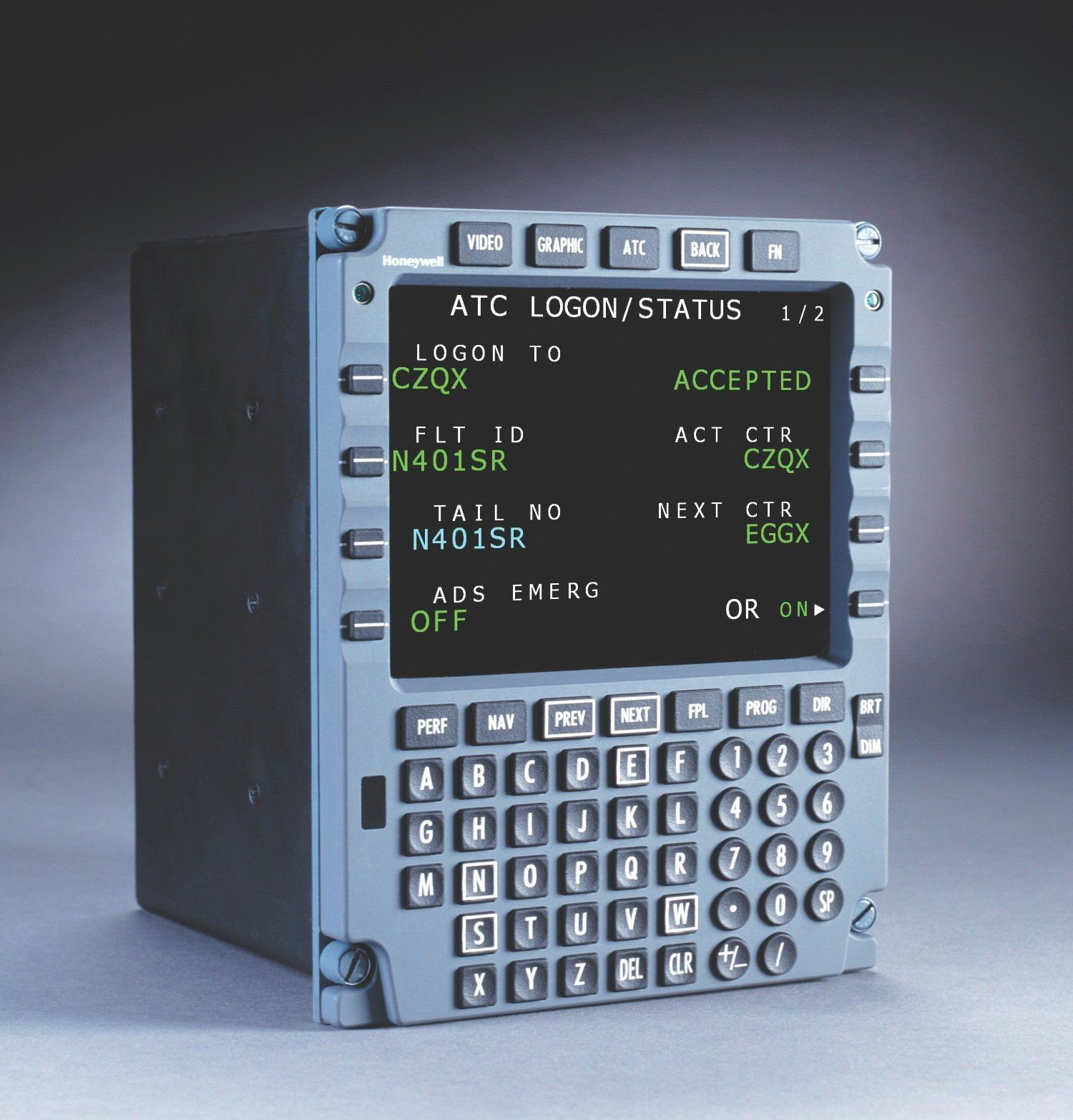 A device that has the word atc on it