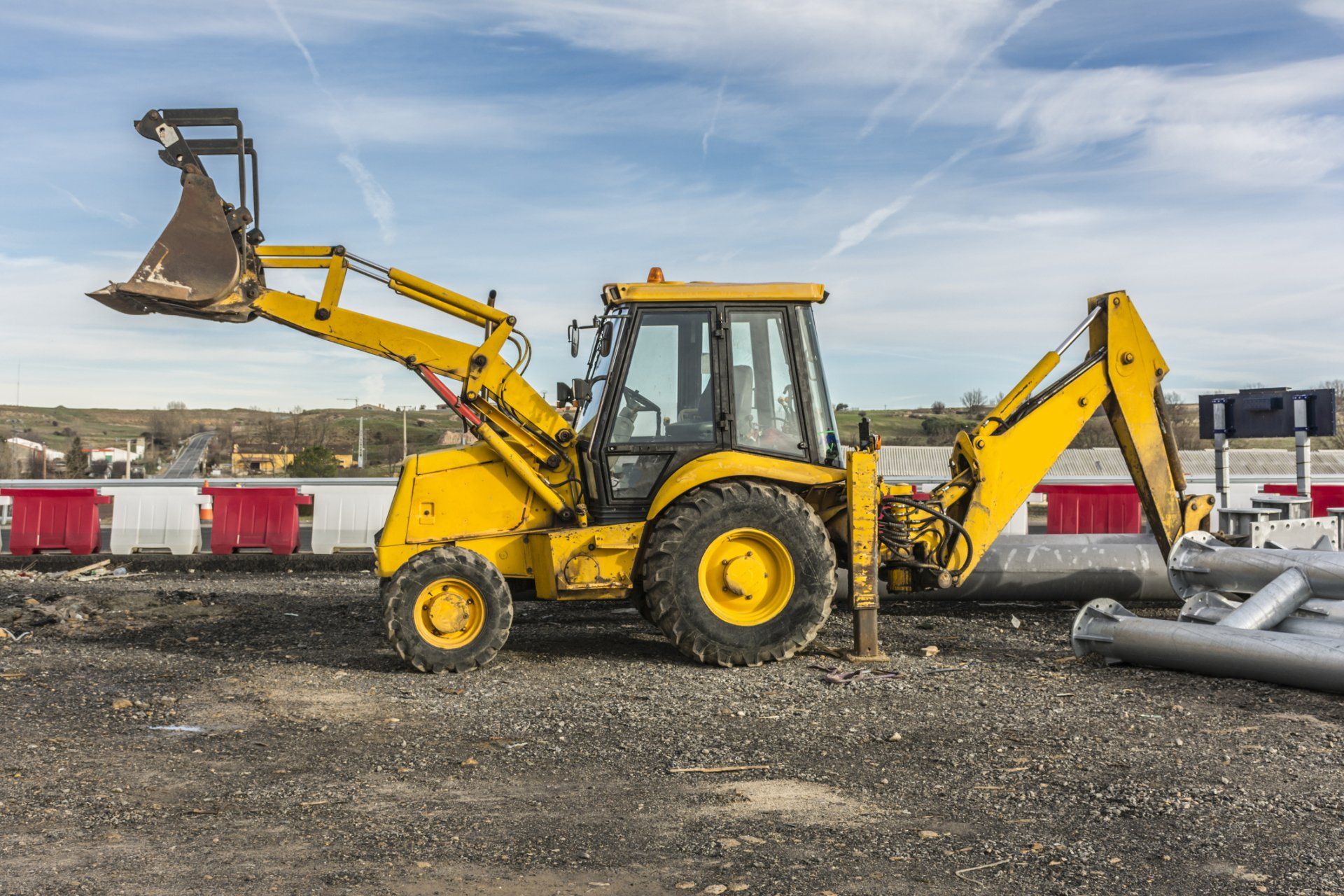 Backhoe in the construction | Birch Run, MI | Duane Jones Excavating