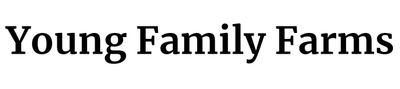 Young Family Farms logo in bold black text on a white background