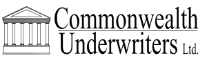 A black and white logo for commonwealth underwriters ltd.