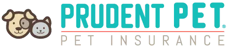 A logo for prudent pet pet insurance with two dogs and a cat.