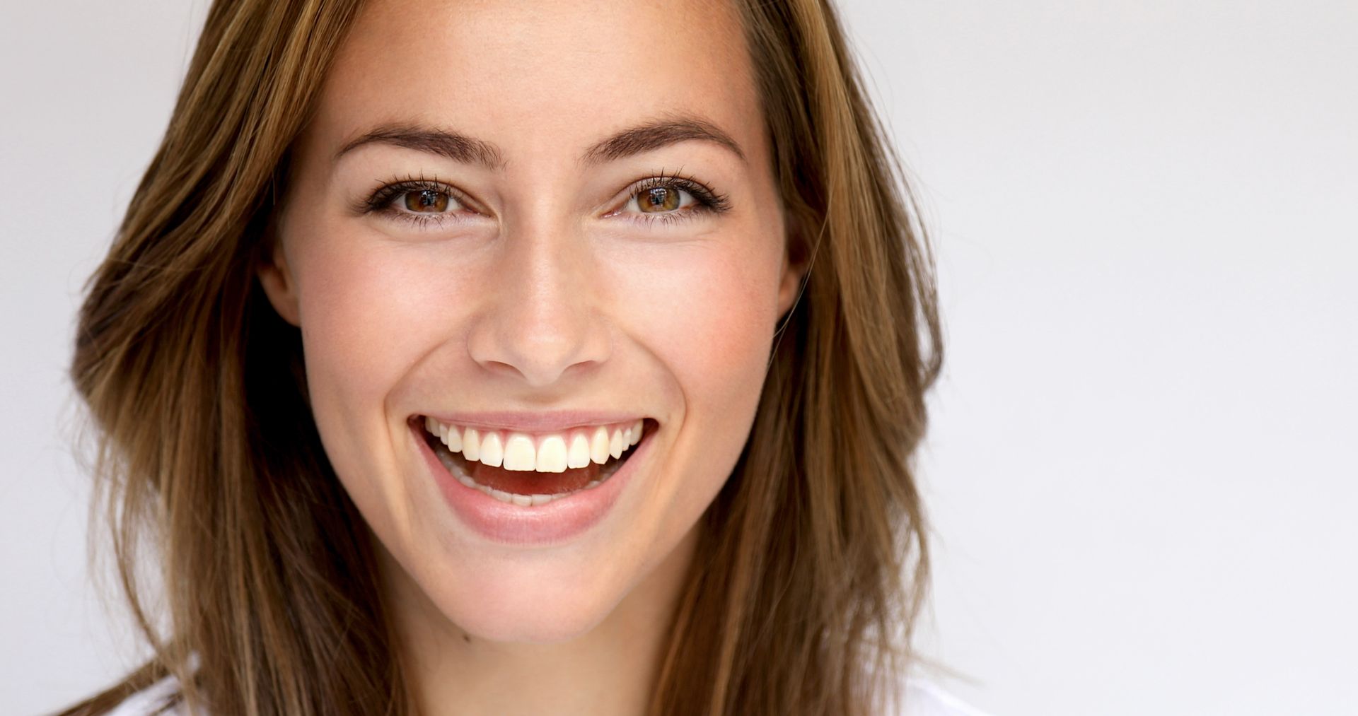 Woman With Straight Teeth