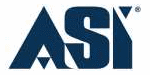 ASI blue logo with stylized letters and a star shape in the “A”