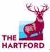 The Hartford logo with magenta stag icon and company name text